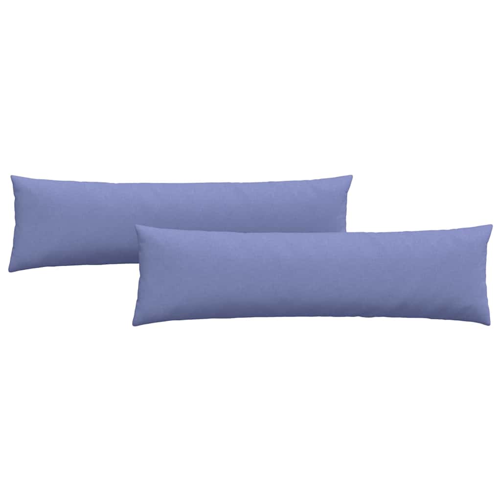 Sofa Pillows 2 pcs Blue 145 x 40 cm Fabric